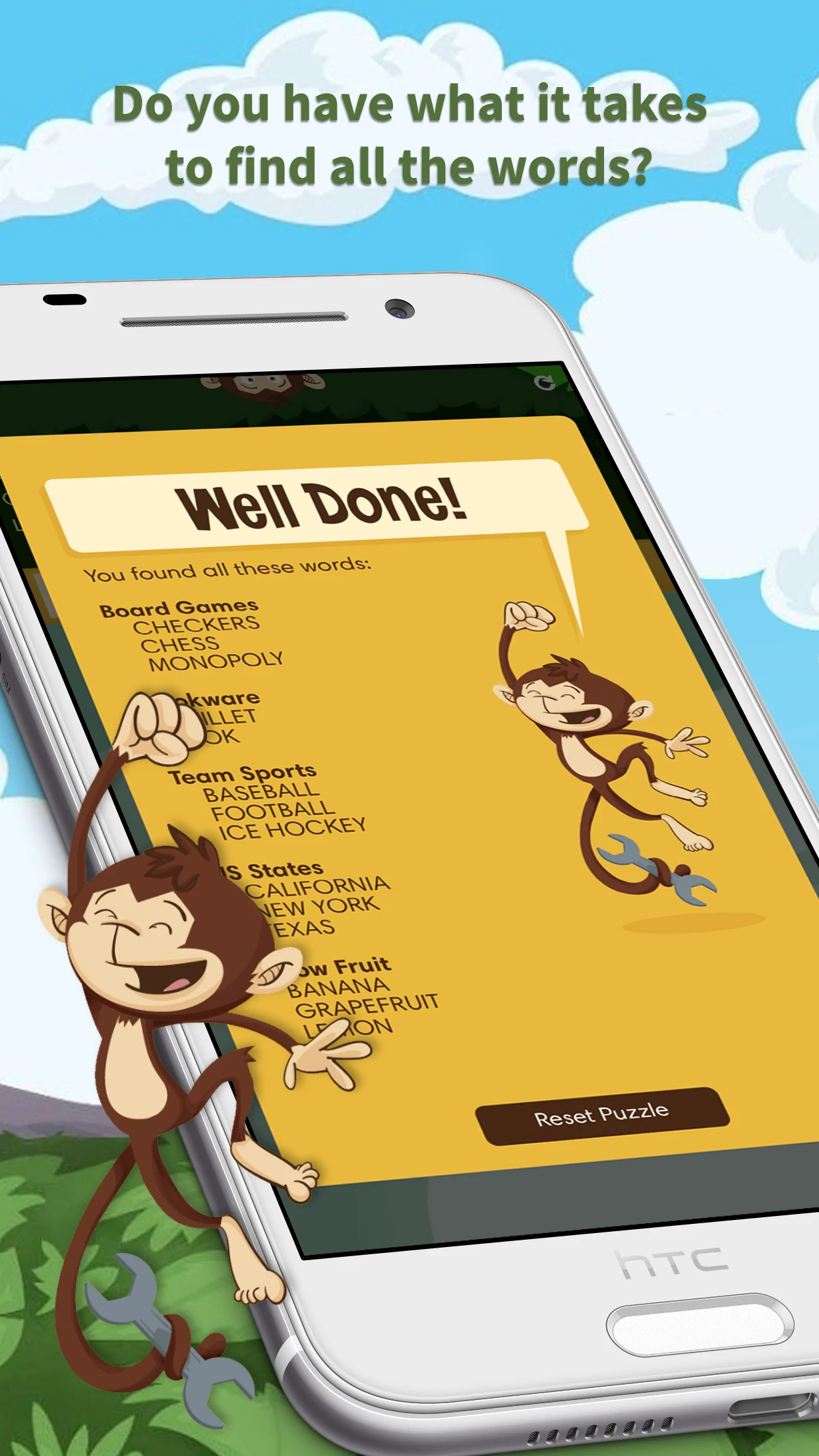 Monkey Wrench – Word Search screenshot
