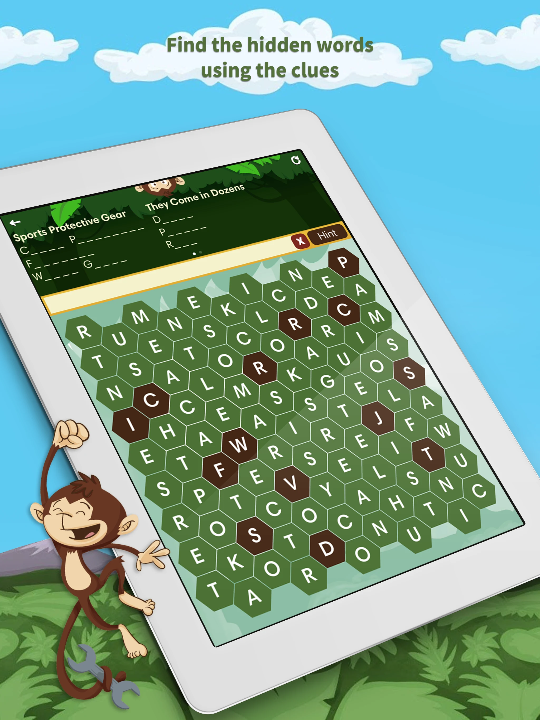 Monkey Wrench – Word Search screenshot