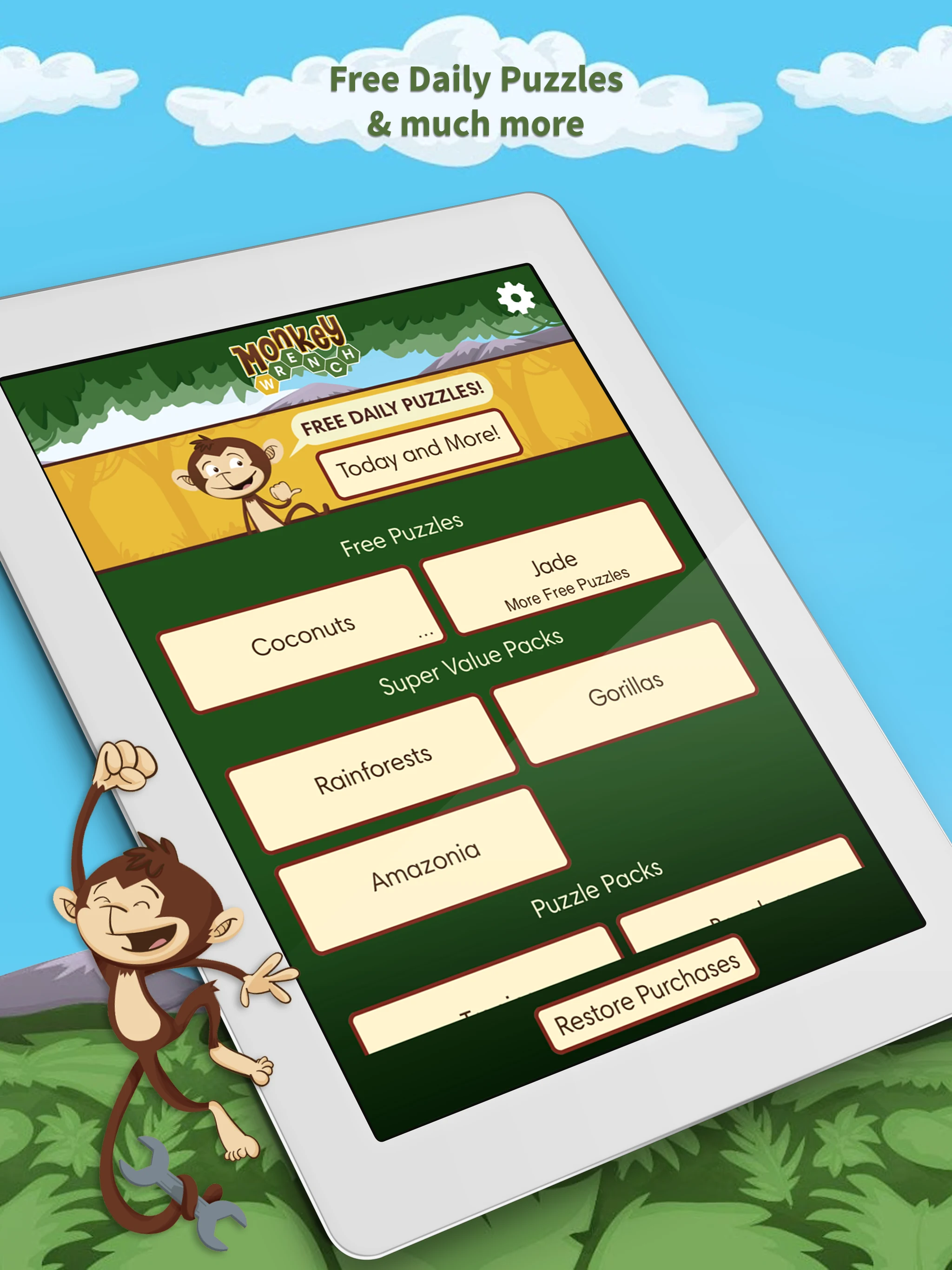 Monkey Wrench – Word Search screenshot