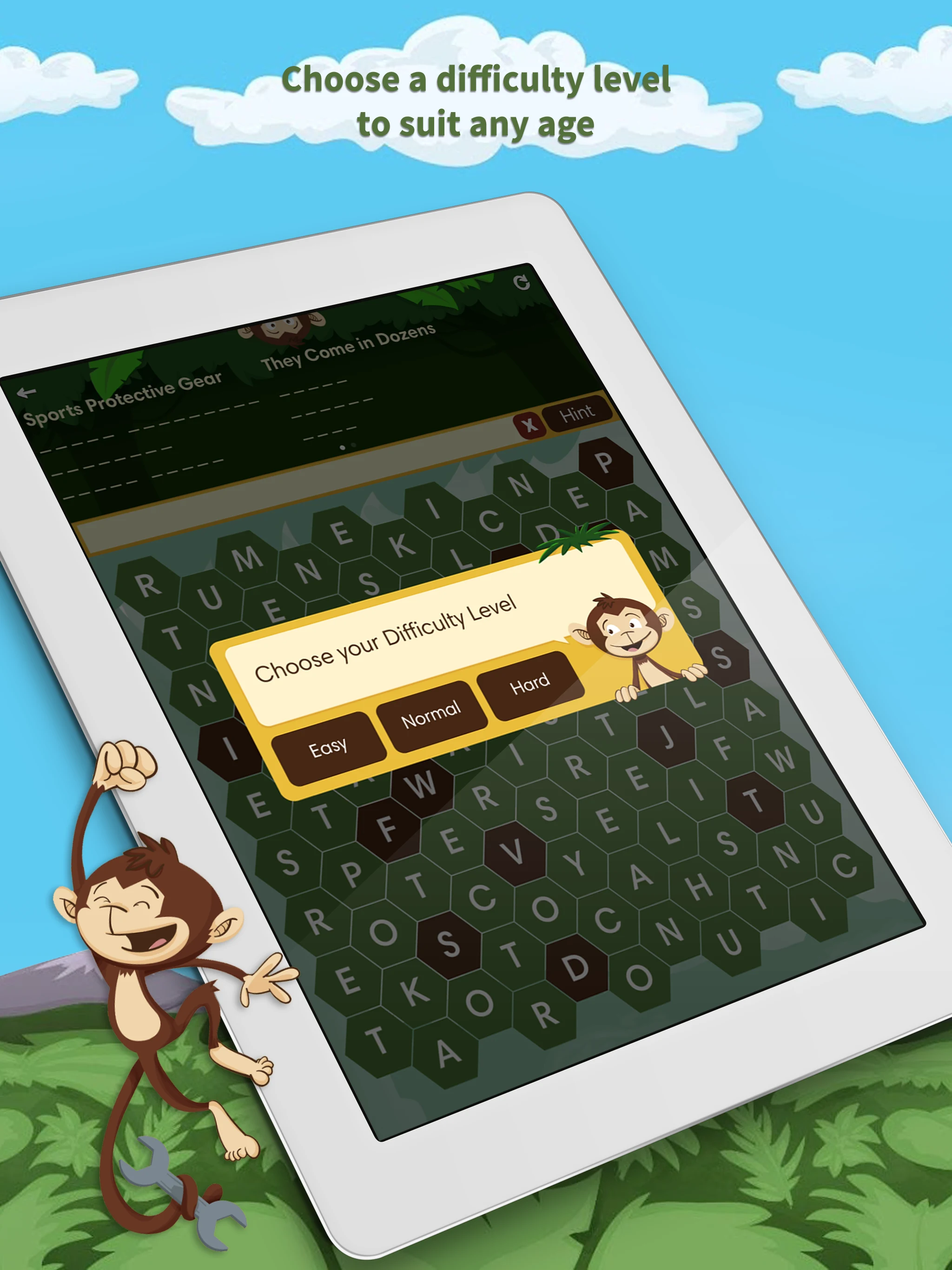 Monkey Wrench – Word Search screenshot